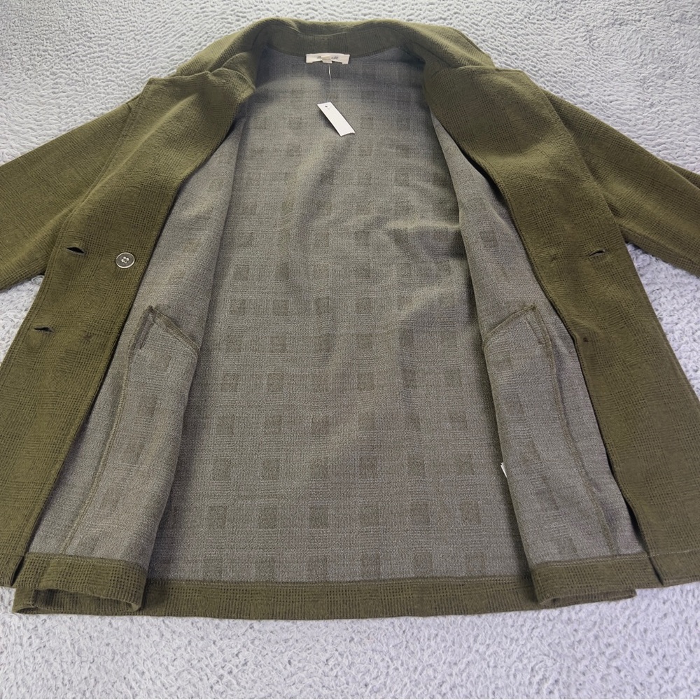 NWT Madewell Brusshed Redford Blazer Womens XS Green Plaid Relaxed Jacket - Picture 4 of 9